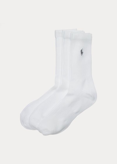 Men's Polo Ralph Lauren Poly Tech Crew 3-Pack Socks | 801473KDV